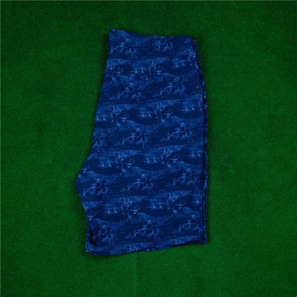 Ben Hogan Blue Hawaiian Print Golf Short - Picture 3 of 4